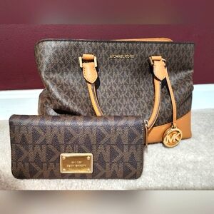Michael Kors Satchel Purse & Wallet